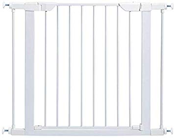 MidWest Homes for Pets Walk-Thru Steel Pet Gate w/ "Safety Glow" Frame; 29" & 39" Tall Pet Gates in Soft White & Textured Graphite