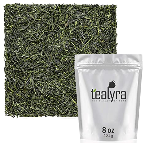 Tealyra - Hibi Uji Gyokuro - Luxury Japanese Green Loose Leaf Tea - Rich Umami - High Antioxidants - Premium Tea - Medium Caffeine - 224g (8-ounce)