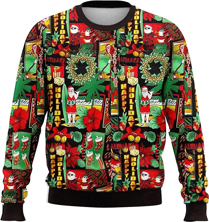 *daisysboutique* Unisex Women Men Christmas Ugly Shirt Funny Halloween 3D Effect Graphic Costume Holiday Pullover