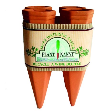 Plant Nanny 6051 4 Count Wine Bottle Stake Set