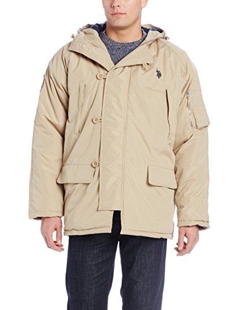 U.S. Polo Assn. Men's Long Snorkel Jacket with Hood