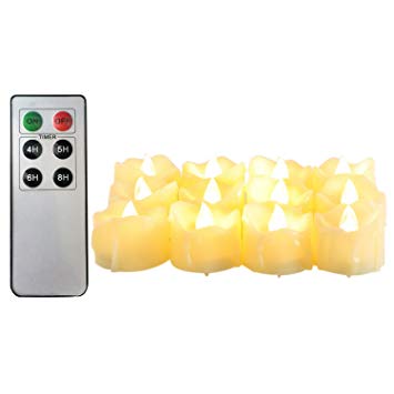 Candle Choice Flameless Candles Tealights Remote (Set of 12) Led Fake Candles Battery Powered Candles