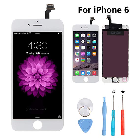 New Sign iPhone 6 4.7 Inch Screen Replacement LCD Digitizer Full Assembly Kit (iPhone 6 White)