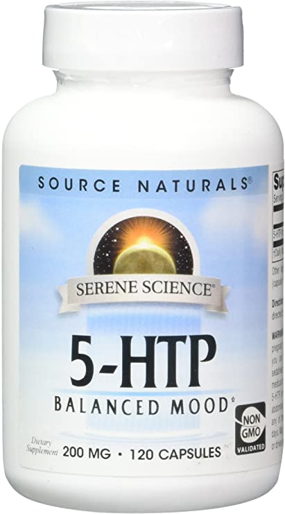 SOURCE NATURALS Serene Science 5-HTP 200 Mg Capsule, 120 Count