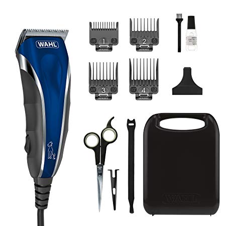 WAHL Pro-Grip Pet Grooming Clipper Kit - Low Noise Clipper for Small & Large Dogs & Cats – Electric Dog Shaver for Eyes, Ears & Paws - Model 9164