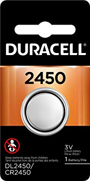 Duracell 3V Lithium Coin Batteries 2450-1 Count