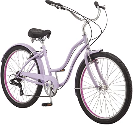 Schwinn Huron and Mikko Adult Beach Cruiser Bike, Featuring 17-Inch/Medium Steel Step-Over Frames, 1-3-7-Speed Drivetrains