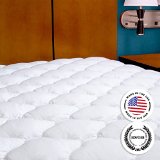 Five-Star Hotel Mattress Topper with Fitted Skirt Queen
