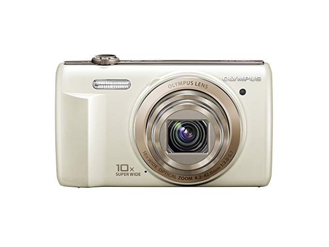 Olympus VR-340 16MP Digital Camera with 10x Optical Zoom (White) (Old Model)