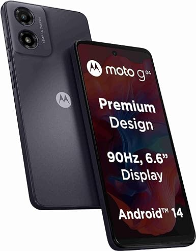 Motorola G04 4G (Concord Black, 8GB RAM, 128GB Storage)