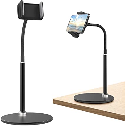 Lidasen Gooseneck Phone Stand Holder, 360° Adjustable Phone Stand for Desk Lazy Mount for iPhone SE 2020/11 Pro Max/11 Pro/x/Xs Max/Xr/8 Plus/7/6s, Samsung Galaxy S10  S10e S10 S9  S9 S8  S8 (4.7"-7")