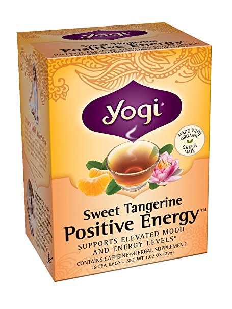 Yogi Sweet Tangerine Positive Energy, 16 Tea Bags