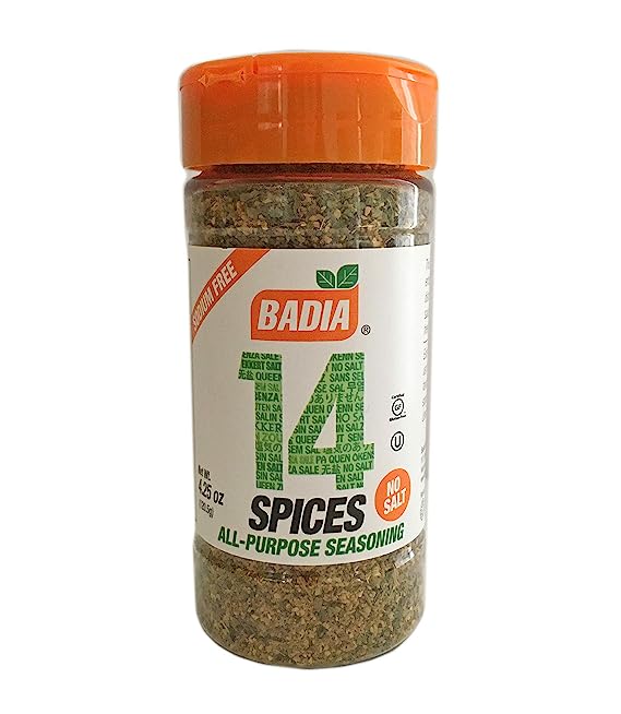 4.25 oz 14 Spices Seasoning All Purpose No Salt Sodium Free / Sazon Sin sal Kosher