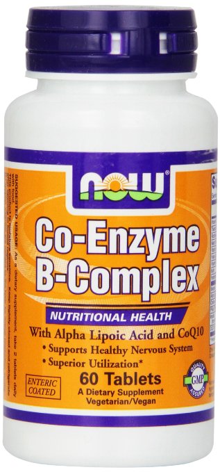 Now Foods Co-enzyme B-complex, Tablets, 60-Count