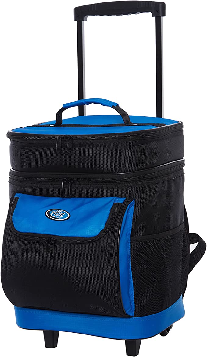 Travelers Club 18" Cool Carry 2 Section Insulated Rolling Cooler