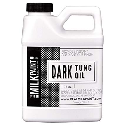 Real Milk Paint Dark Raw Tung Oil - 16 oz.