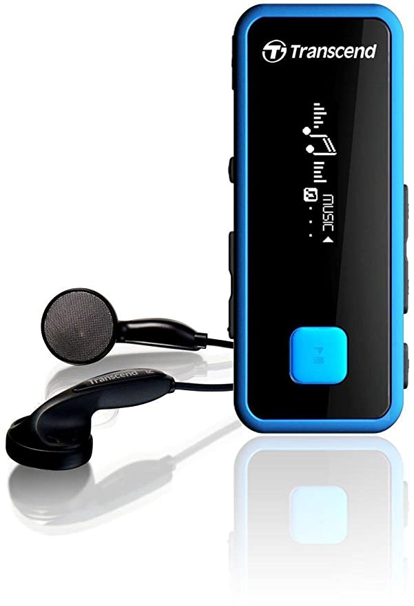 Transcend MP350 TS8GMP350B MP3 Player (8GB,Black and Blue)