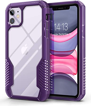 MOBOSI Vanguard Armor Designed for iPhone 11 Case, Rugged Cell Phone Cases, Heavy Duty Military Grade Shockproof Drop Protection Cover for iPhone 11 6.1 Inch 2019 (Purple)