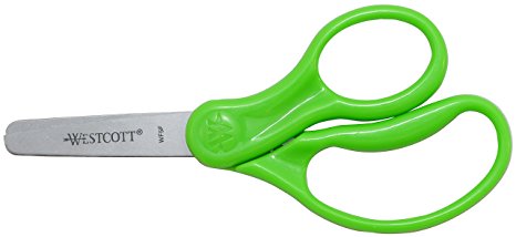 Westcott Right or Left Handed Kids Scissors, 5-Inch. Blunt, Assorted Colors (13130)