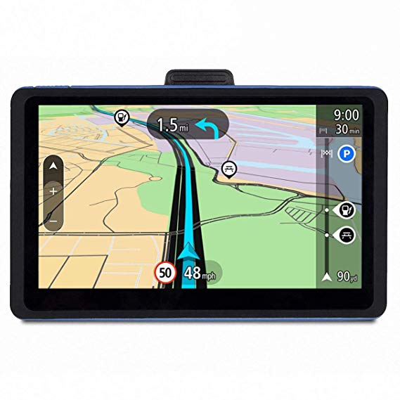 GPS for Car, 7 inches Portable Lifetime Map Update Spoken Turn-to-Turn Navigation System for Cars, Vehicle GPS, SAT NAV