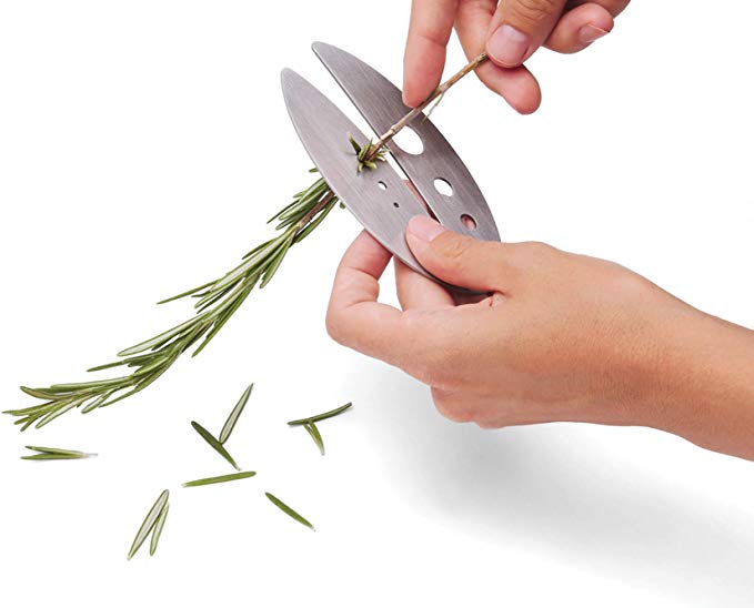 Fox Run 48787 Stripper Tool for Herbs and Leafy Greens, Graduated, Stainless Steel