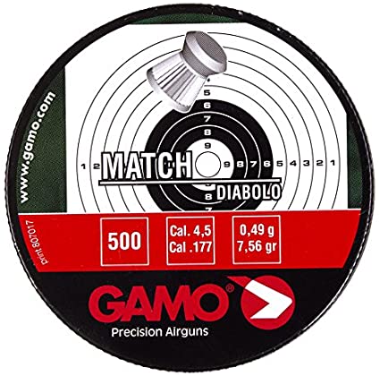 Gamo Match Diablo Flat Head .177 Pellets 500 Tin Airgun Air Rifle Pistol 6320034