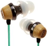 Symphonized ALN Premium Genuine Wood In-ear Noise-isolating HeadphonesEarbudsEarphones with Mic Turquoise