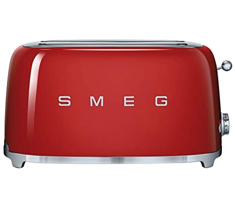 Smeg TSF02RDUK Retro Red 4 Slice Toaster