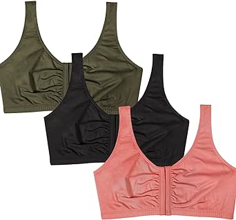 Fruit of the Loom Women's Front Close Builtup Sports Bra