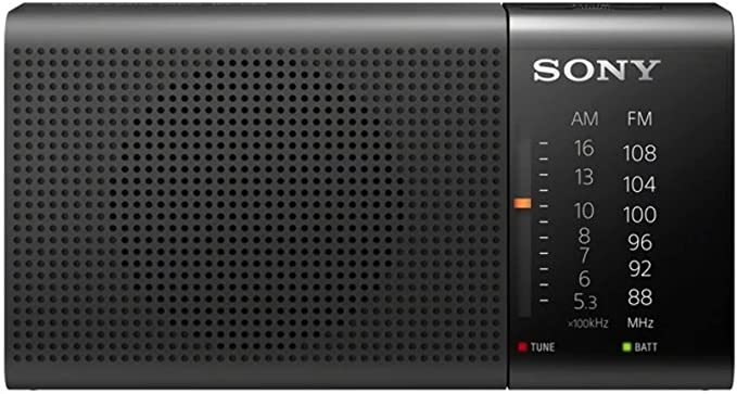 Sony Portable Am/FM Radio Home Audio Radio Black (ICF-P36)