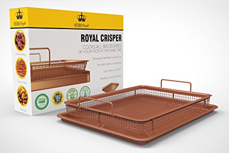 Royal Copper Crisper Tray Air Fryer by Kitchen Royale