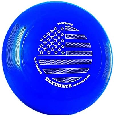 50 Strong Ultimate Frisbee 175 Gram Flying Sporting Disc - Best Beach Toy for Kids and Adults - Fun Game for Summer - Made in USA (One Disc)