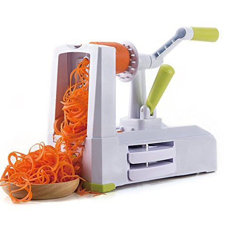 CO-Z 5-Blade Spiralizer, Vegetable Spiral Slicer, Veggie Pasta Spaghetti Maker for Low Carb/ Paleo/ Gluten-Free