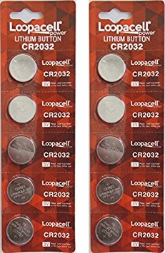 10 Pack Lithium Coin Battery - 3 Volt - For Keyless Entry and Remote Controls - CR2032 Size - Premium Quality Brand