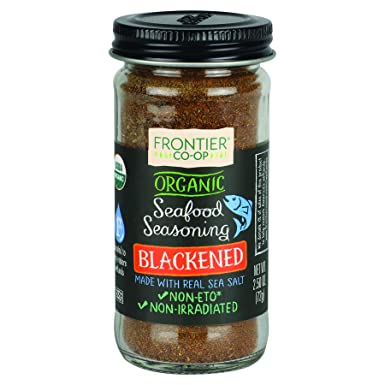 Frontier Organic Seafood Seasoning, Blackened, 2.5 Ounce