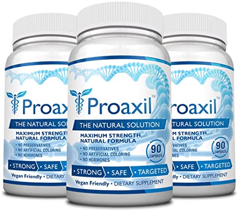Proaxil - Extra Strength Vegan Saw Palmetto Supplement for Prostate Health - Healthy Urination Frequency & Flow Formula - 3 Bottles - 270 Capsules…