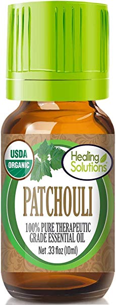 Organic Patchouli Essential Oil (100% Pure - USDA Certified Organic) Best Therapeutic Grade Essential Oil - 10ml