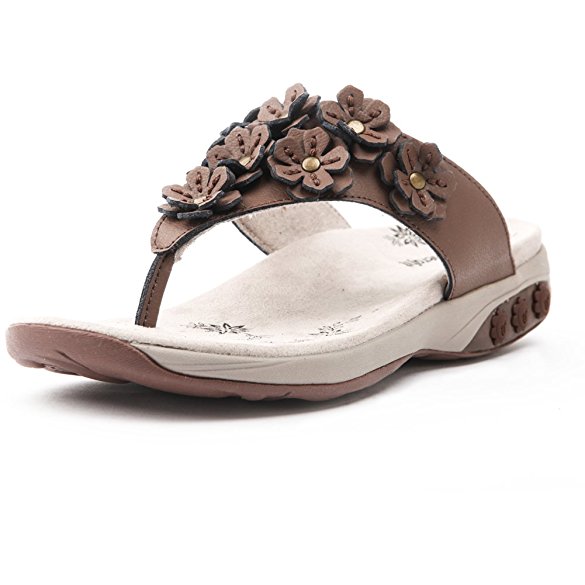 Therafit Shoe Women's Flora Leather Walking Sandal