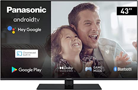 Panasonic 43 inch LX650 Android TV with Dolby Vision, Dolby Atmos and Voice Control, Compatible with Ok Google and Alexa