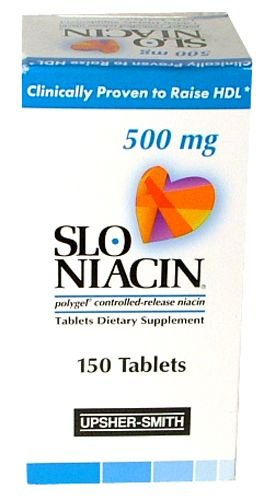 Slo-Niacin Controlled Release Niacin 500 mg -150 Tablets