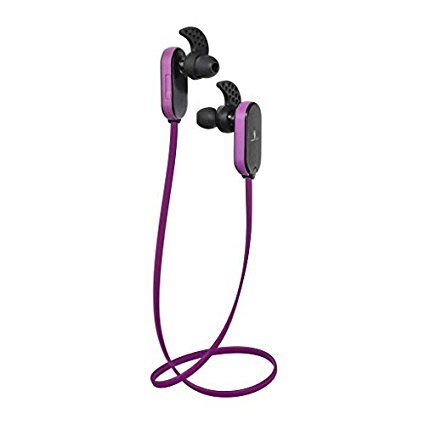 Neojdx Wingz Bluetooth Headphones, Best Wireless Sports Earphones w/Mic, IPX5 Waterproof HD stereo Sweatproof Earbuds for Gym, Running, workout, 6 Hour Battery, Noise cancelling headsets - Purple