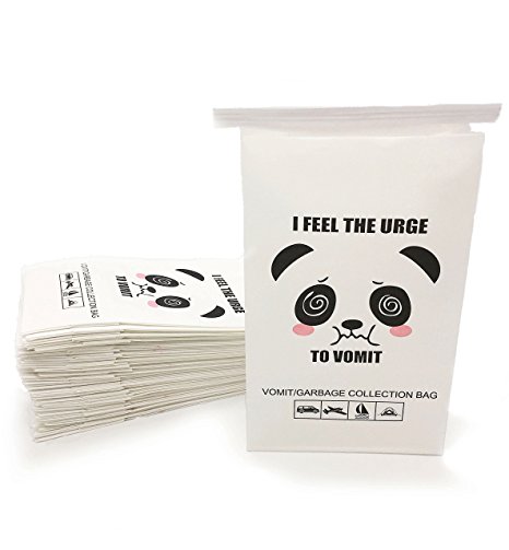 Disposable Barf Bags - 50 pack Meme Travel Motion Sickness Vomit Bags