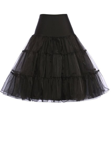 Vintage Women's 50s Petticoat Tutu Swing Skirt Multi-colored CL8922