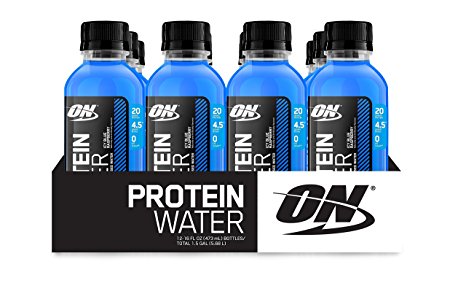 Optimum Nutrition Protein Water, Icy Blue Raspberry, 12 Count