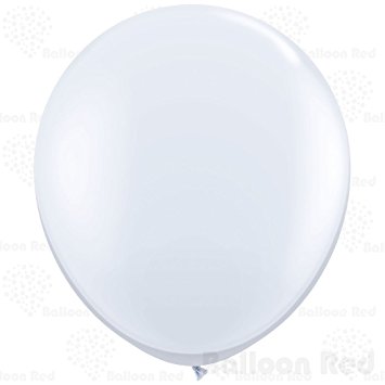 36 Inch Giant Jumbo Latex Balloons (Premium Helium Quality), Pack of 3, Regular Shape - White