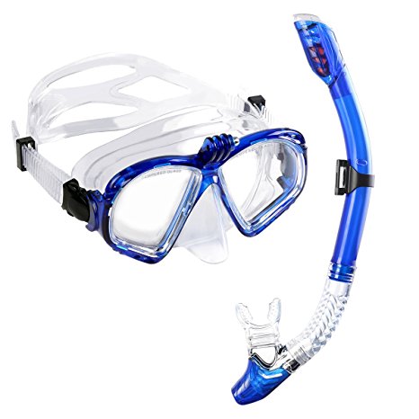 WEINAS Scuba Diving Mask - Gopro Action Camera Mount Snorkeling Mask Anti-Fog Anti-Leak