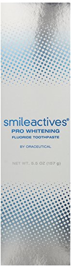 Smileactives Pro Whitening Fluoride Toothpaste, 5.5 Ounce