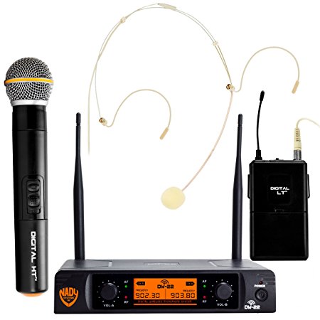 DW-22 (Dual Transmitter, 1 Handheld Microphone   1 Bodypack Transmitter (HM10BG Headset))