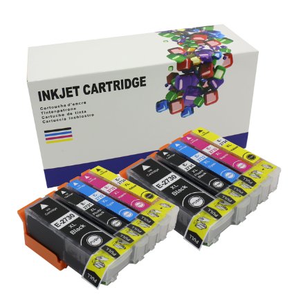 Hi Ink 10 Pack High Yield Compatible Ink Cartridge Replacement for Epson T273XL 10 Pack