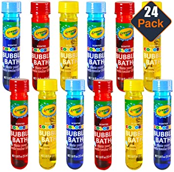 Crayola Bubble Bath for Toddlers ~ 24 Pack Scented Crayola Bubble Bath Tubes (Bath Toys for Toddlers)